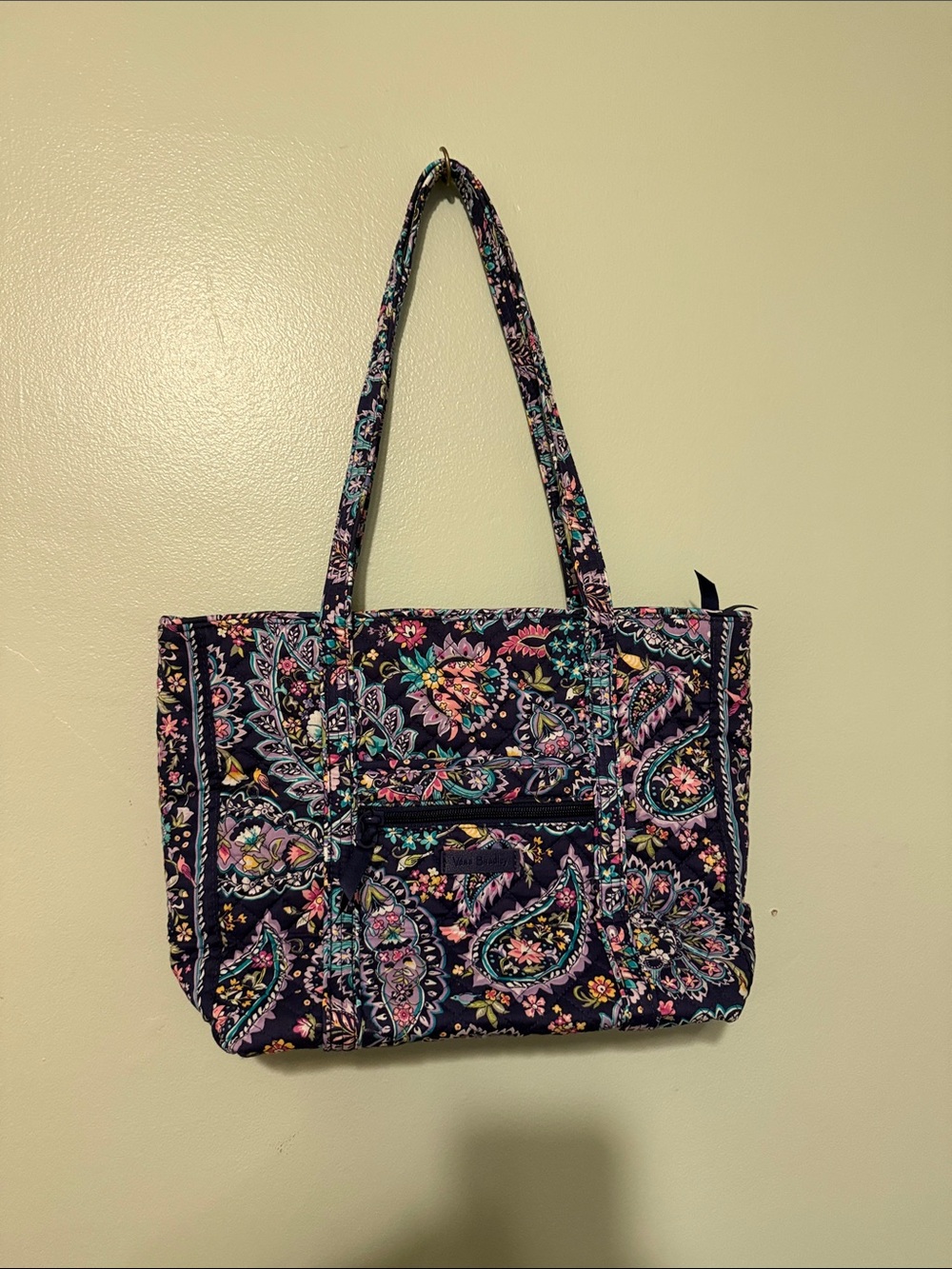 Vera Tote French Paisley pattern 15” x 10.5”